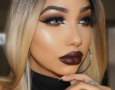 عکس دختر زیبا با آرایش