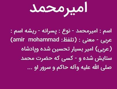 عکس نوشته های امیر محمد