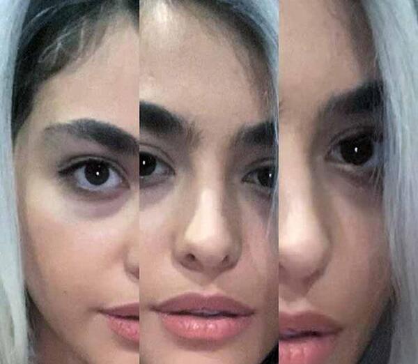 عکس جدید ریحانه پارسا با موهای بنفش