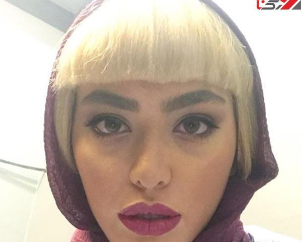 عکس جدید ریحانه پارسا با موهای بنفش