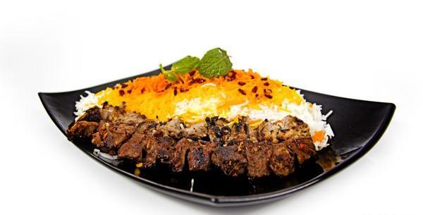 عکس چلو کباب با برنج