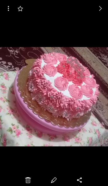 عکس کیک تولد فاطمه