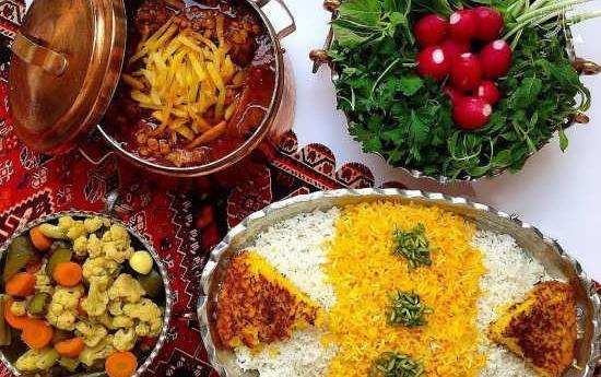 عکس غذاهای ایرانی با تزیین