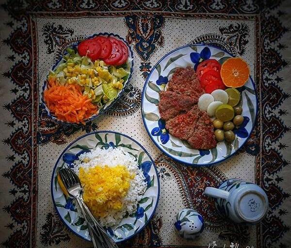 عکس غذاهای ایرانی با تزیین
