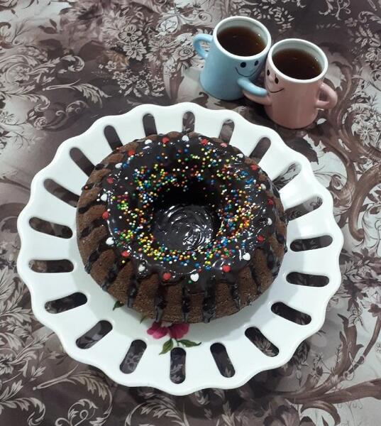 عکس کیک چای