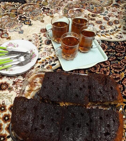 عکس کیک چای
