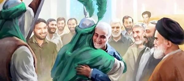 عکس امام حسین و سردار سلیمانی
