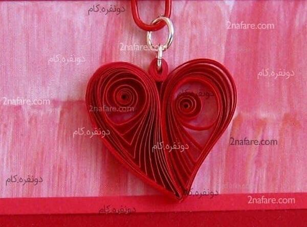 عکس گردنبند قلب زیبا