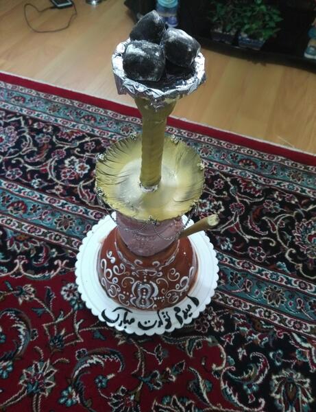 عکس کیک قلیون