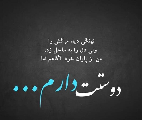 عکس نوشته دوستت دارم ولی نمیشه