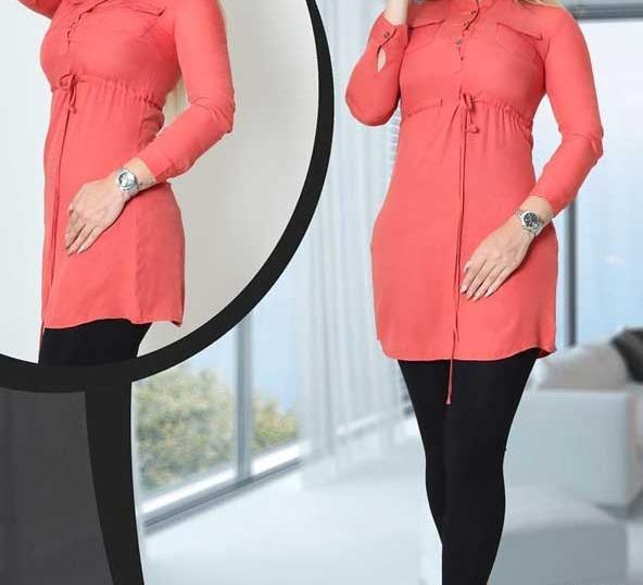 عکس مدل مانتو اسپرت گلبه ای
