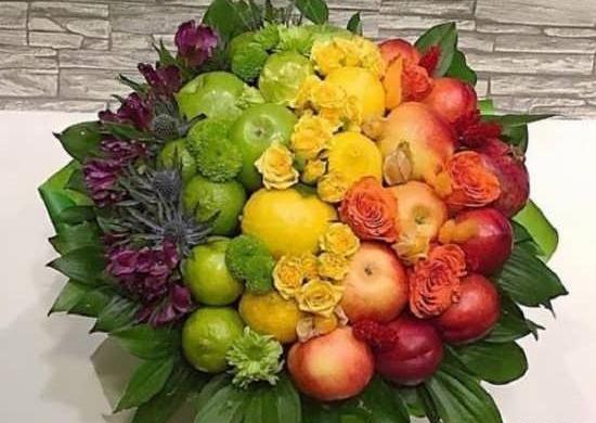عکس ظرف گل میوه
