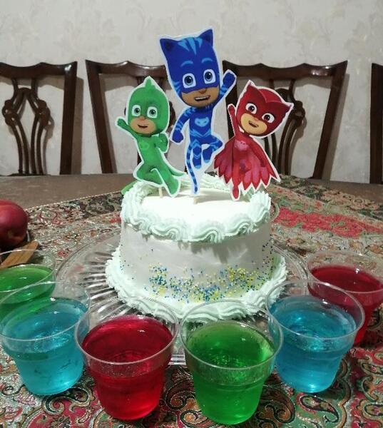 عکس کیک گروه شب نقاب