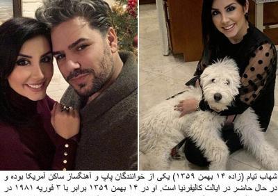 عکس شهاب تیام و همسرش