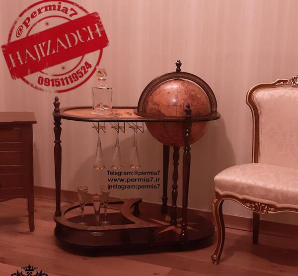 عکس کره زمین چوبی