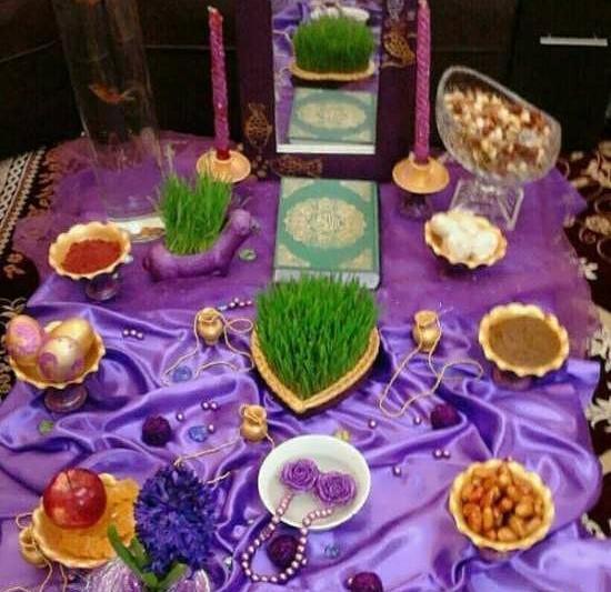 عکس ایده هفت سین روی زمین