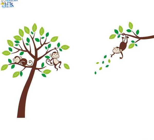 عکس استیکر میمون