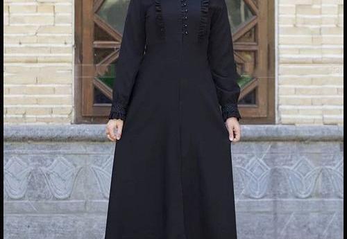 عکس مدل مانتو بلند زنانه جلو بسته