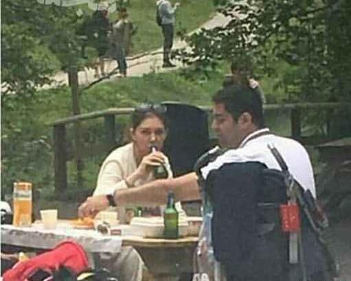 عکس های آزاده نامداری در خارج از کشور