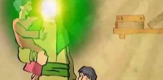 عکس امام علی با یتیمان