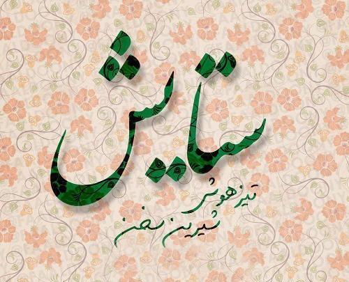 عکس نوشته زیبا ستایش