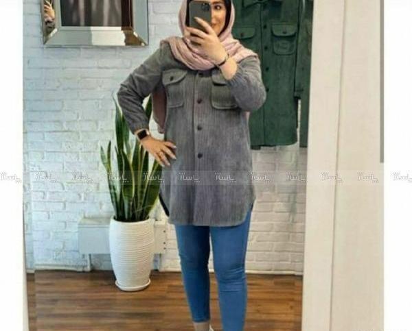 عکس مدل مانتو اسپرت یقه دار