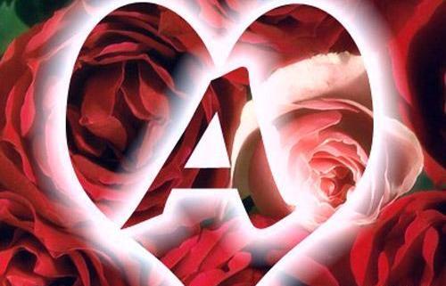 عکس قلب حرف a