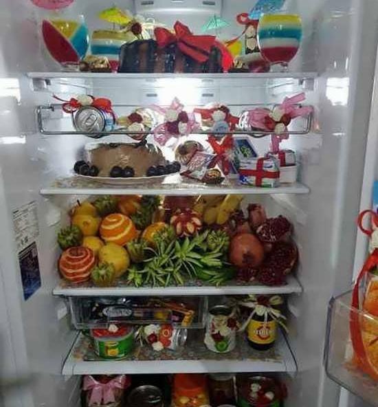 عکس ایده برای چیدمان یخچال