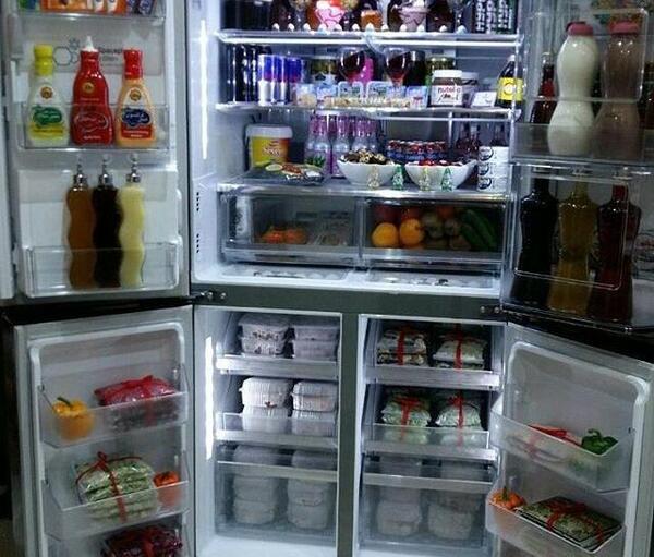 عکس ایده برای چیدمان یخچال