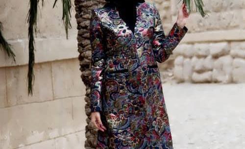 عکس مدل مانتو طرح دار