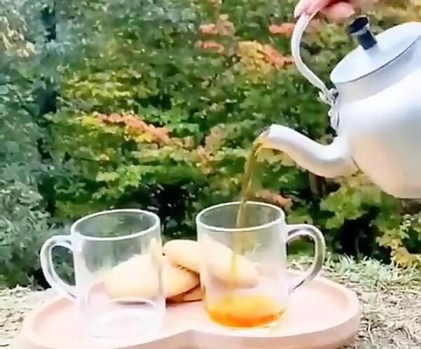 عکس چای در طبیعت بهاری