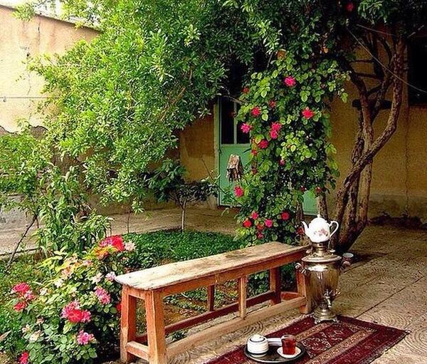 عکس چای در طبیعت بهاری