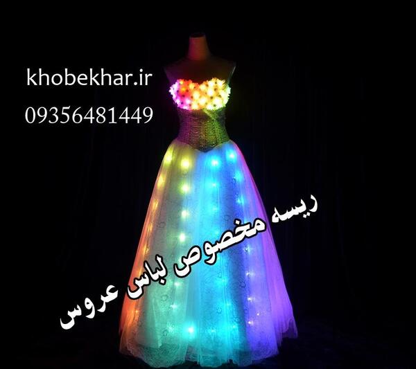 عکس لباس عروس چراغدار