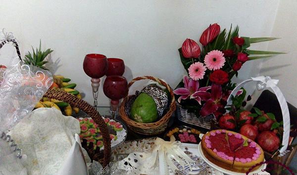 عکس ایده های شب یلدا برای عروس
