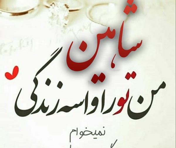 عکس عاشقانه شاهین