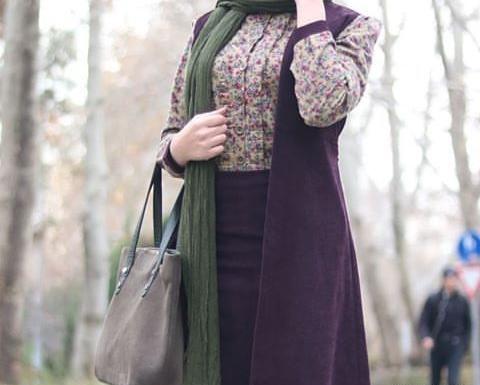 عکس مانتو جلو باز پاییزه