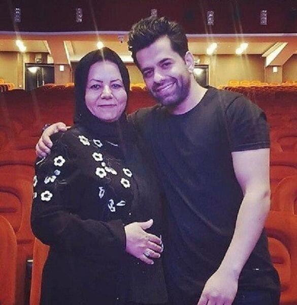 عکس رضا بهرام و خواهرش