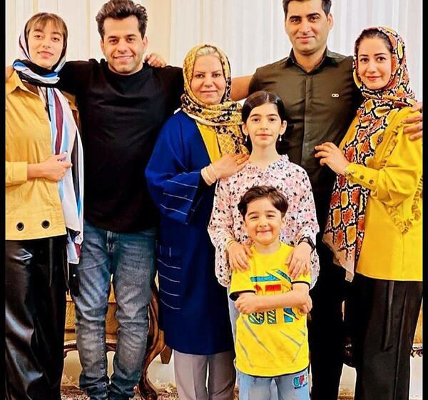 عکس رضا بهرام و خواهرش