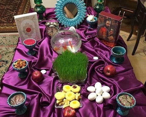 عکس سفره ی هفت سین ساده