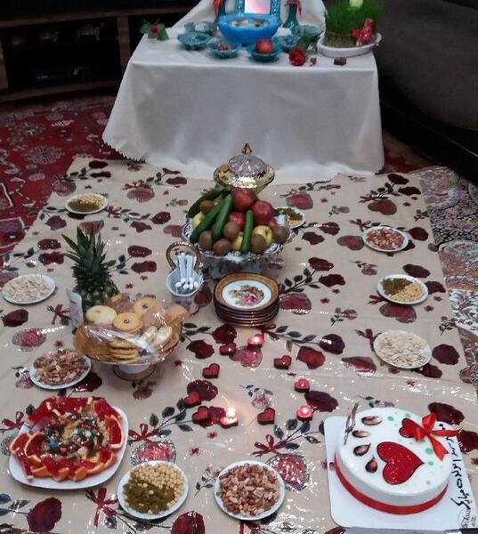 عکس سفره ی هفت سین ساده