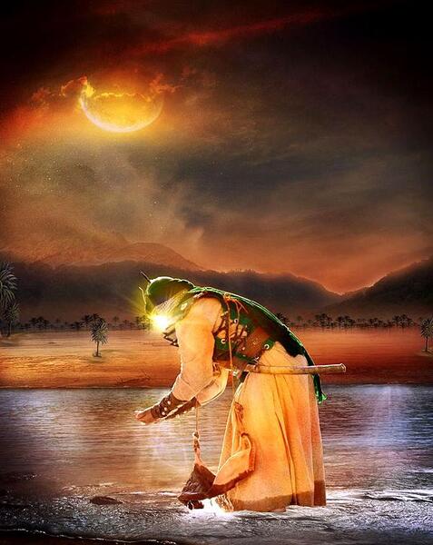 عکس نوشته یا حسین تشنه لب