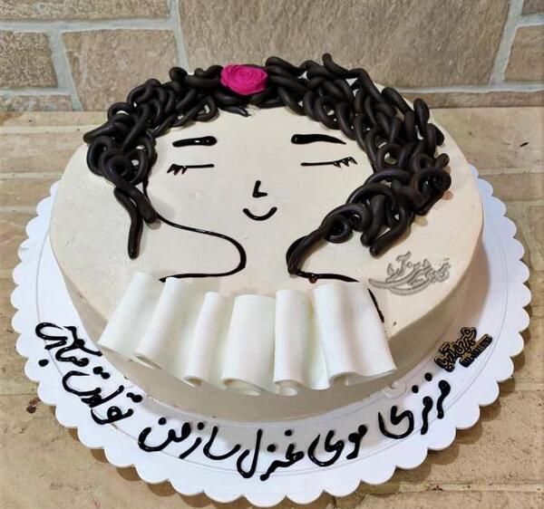 عکس کیک تولد غزل