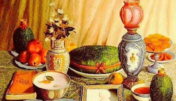 عکس سفره هفت سین قدیمی