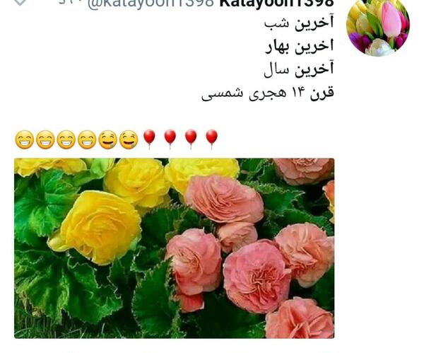 عکس نوشته آخرین بهار ۱۳۰۰