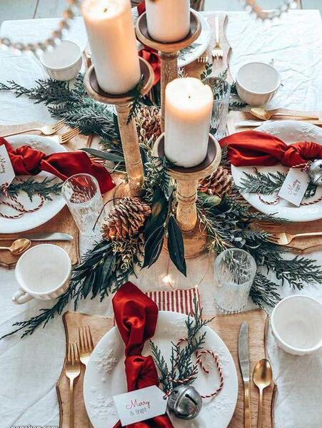 عکس ایده برای چیدن میز غذا