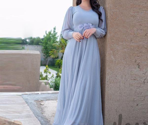 عکس لباس مجلسی زنانه حریر بلند