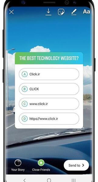 عکس ایده برای کوییز اینستاگرام