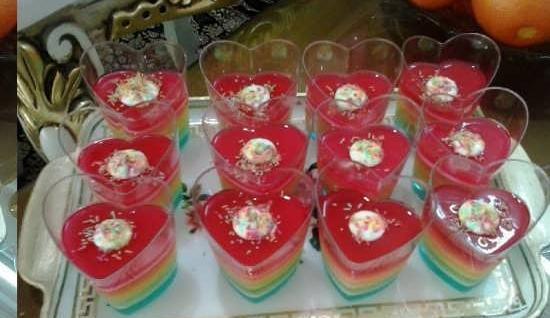 عکس ایده تزیین ژله برای سالگرد ازدواج