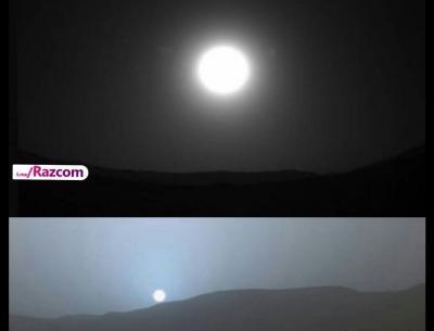 عکس خورشید از مریخ