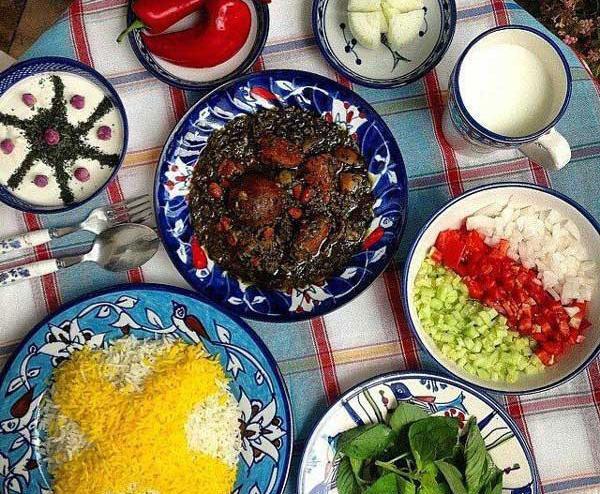 عکس غذای عروس و داماد